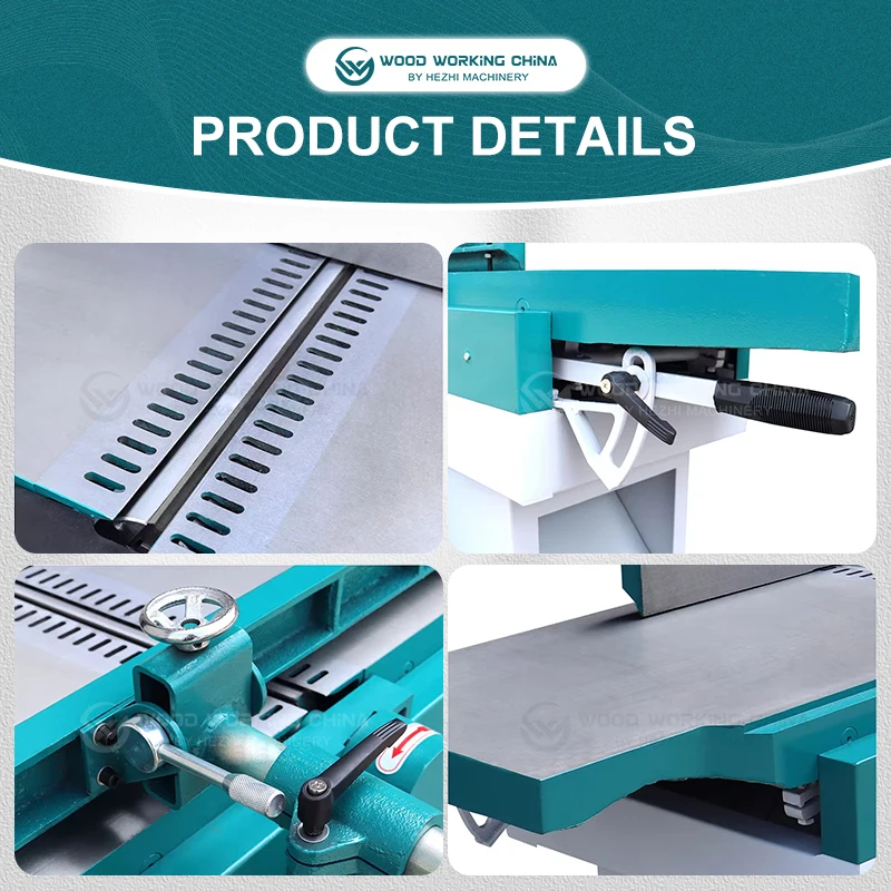 16'' 220V 3KW 2.2M Precision Woodworking Jointer Wood Planer Machine Tools with 3PCS Straight Cutter Head