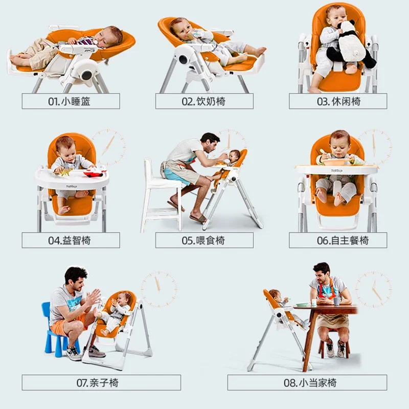 Furniture Child Camping Chair High Kindergarten Chairs Children Room Safety Seats Children\'s Party Events Stool Seggioloni