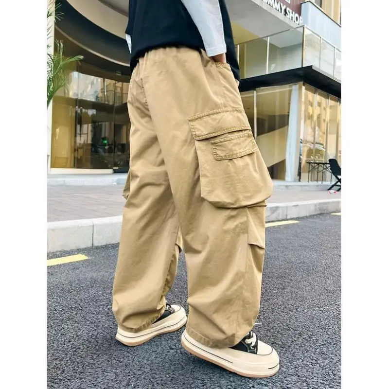 新しいメンズカジュアルパンツ NS Sle ローウエストアンブレラソルジャーパンツ PVC 素材中年向けその他素材 00%