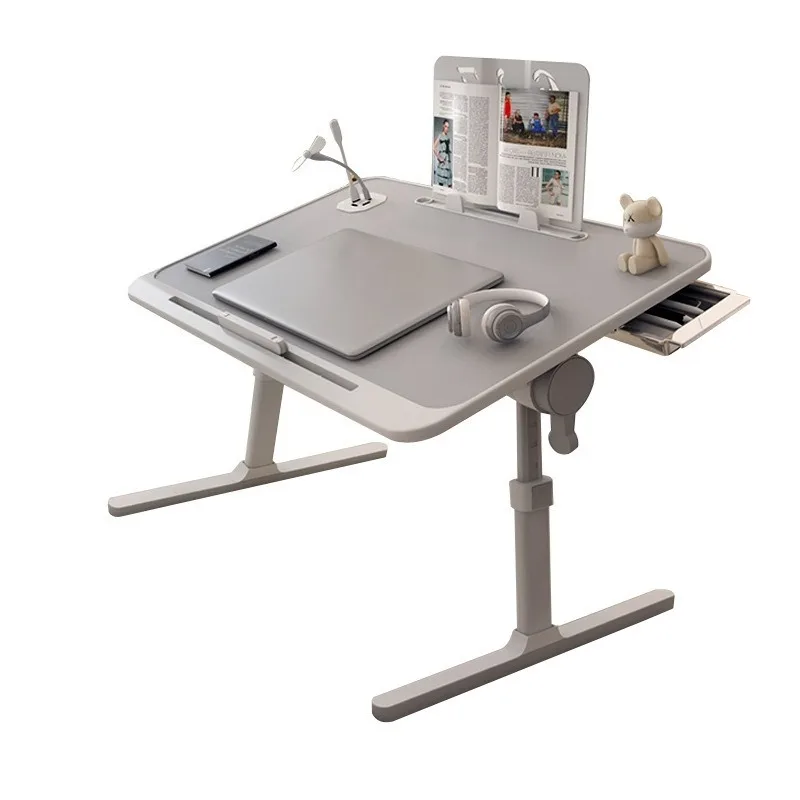 Foldable bed, table, adjustable lift computer desk, home bedroom desk