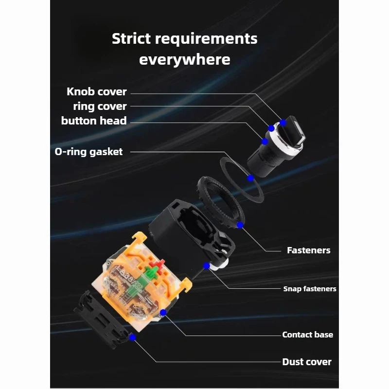 LA38 Knob Switch 10-Pack Manual Automatic 11X2 Toggle 20X3 Self-locking Two & Three Position Ideal for Various Applications