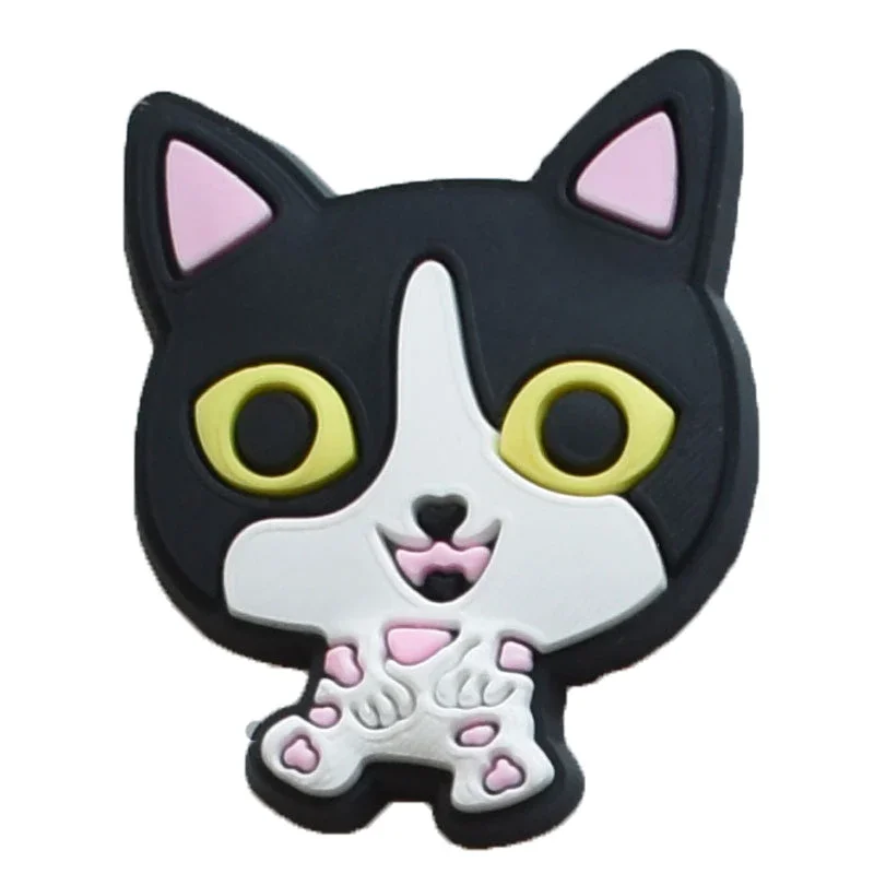 Kitten Dried Fish Shoe Charms for Crocs Accessories Sandals Women Clogs Pins Shoe Decorations Accessory Men Badges Kids Shoes image 3