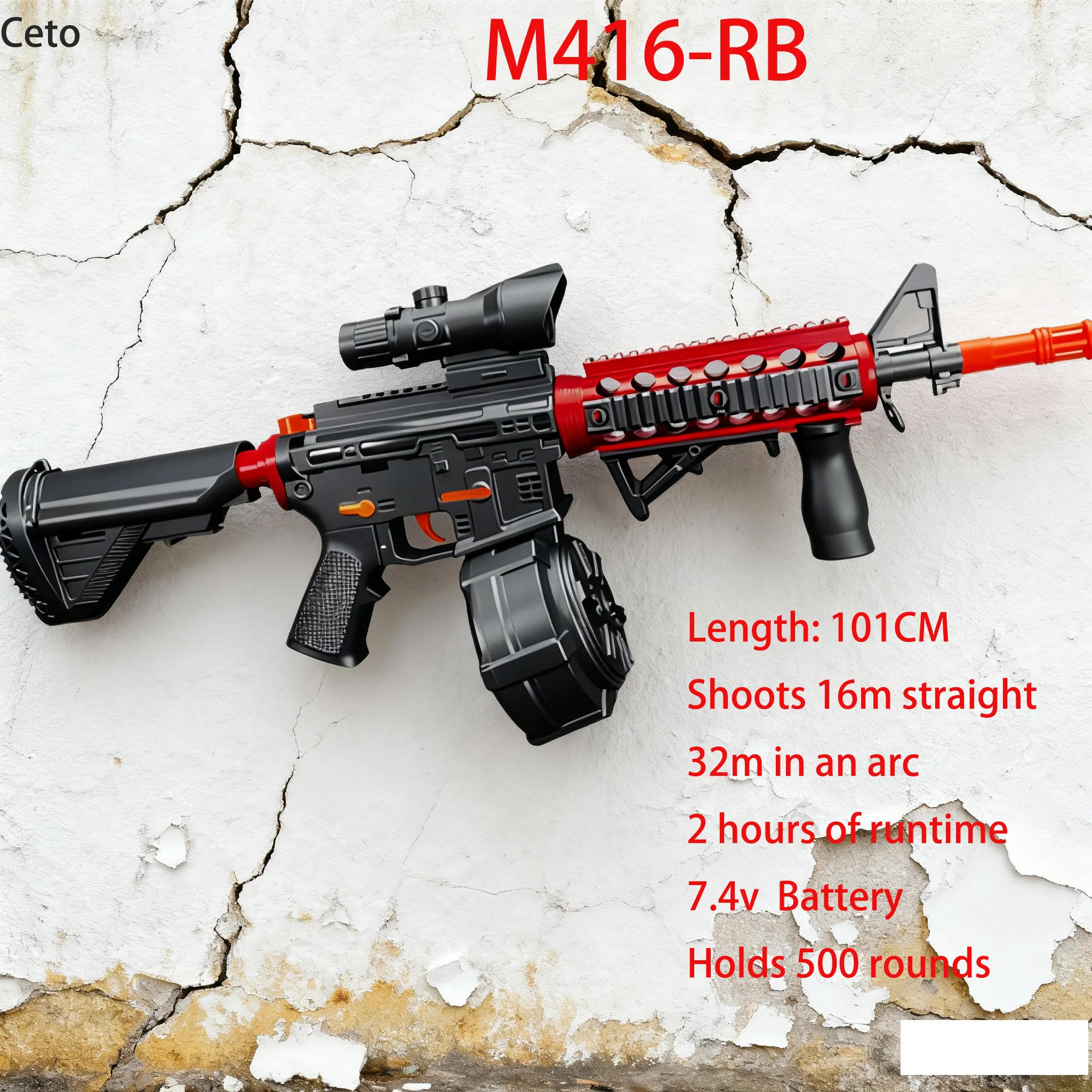 Pistola de chorro de bolas de Gel eléctrica automática, juguete de largo alcance para batalla al aire libre, juguetes de tiro de GEL ecológicos, regalo perfecto para adolescentes y adultos