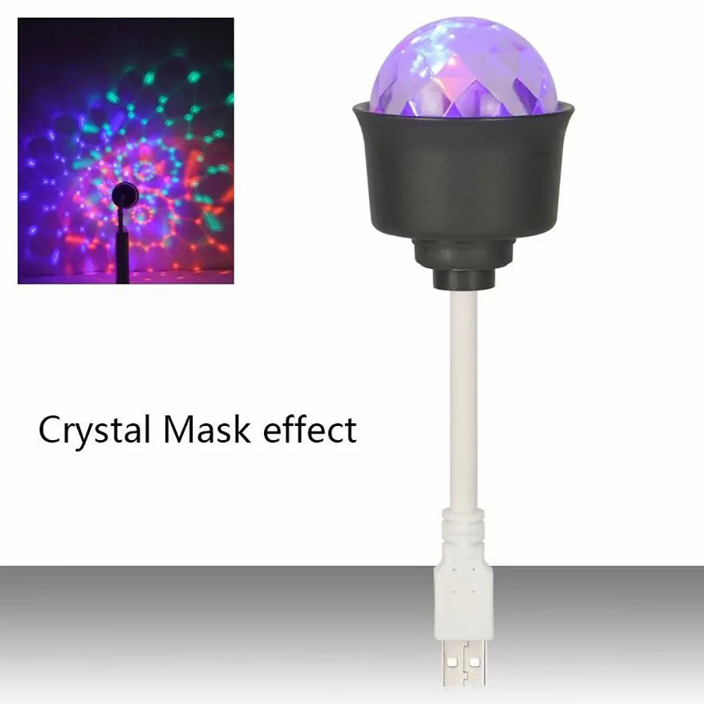 4W LED Remote Control 24 Button Night Light Usb Mini Magic Ball Portable Car Decoration Bedside DJ Atmosphere Small Hanging Lamp