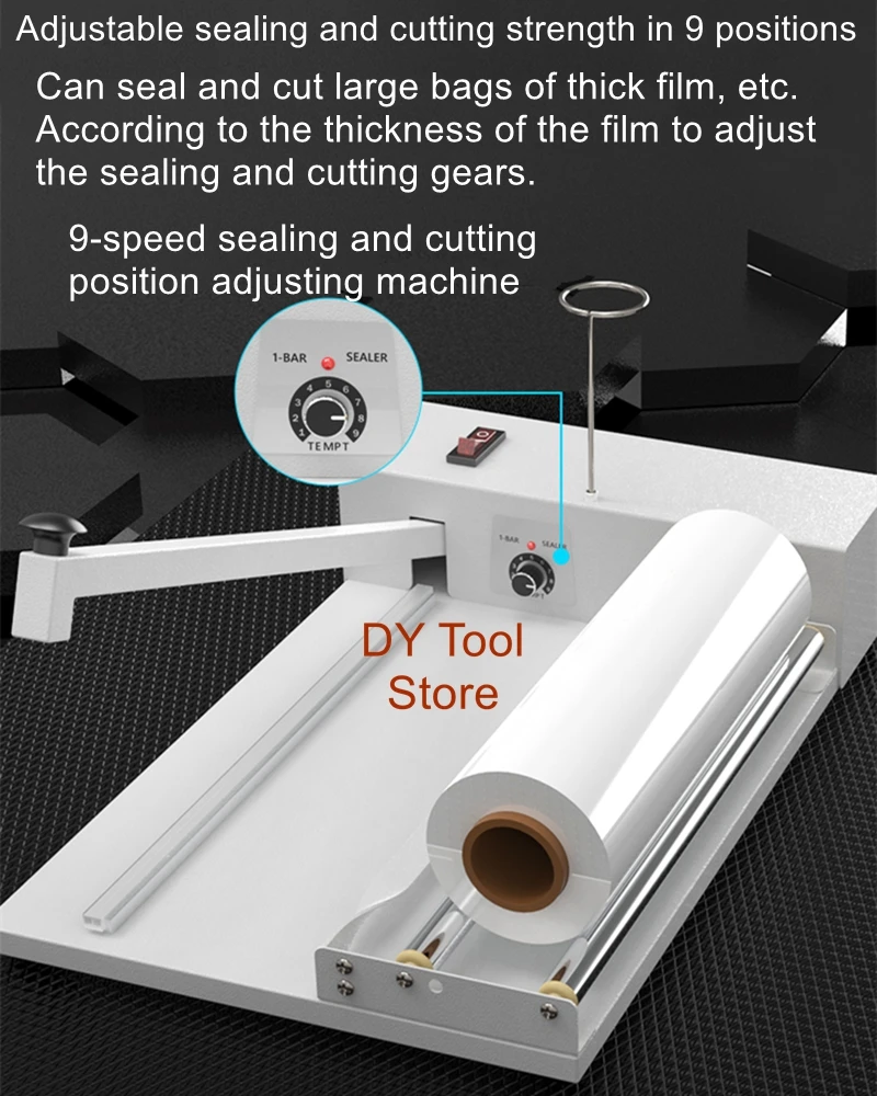 

Hand pressure sealing and cutting shrinking machine, semi-automatic heat shrink film, manual household sealing machine