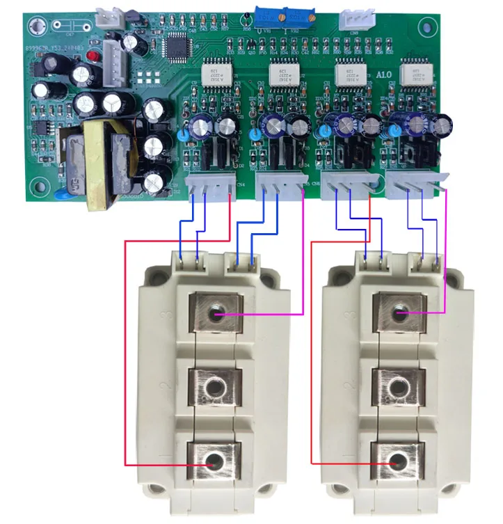 Placas de controlador de Control de módulo IGBT de onda sinusoidal pura A1.0 monofásica