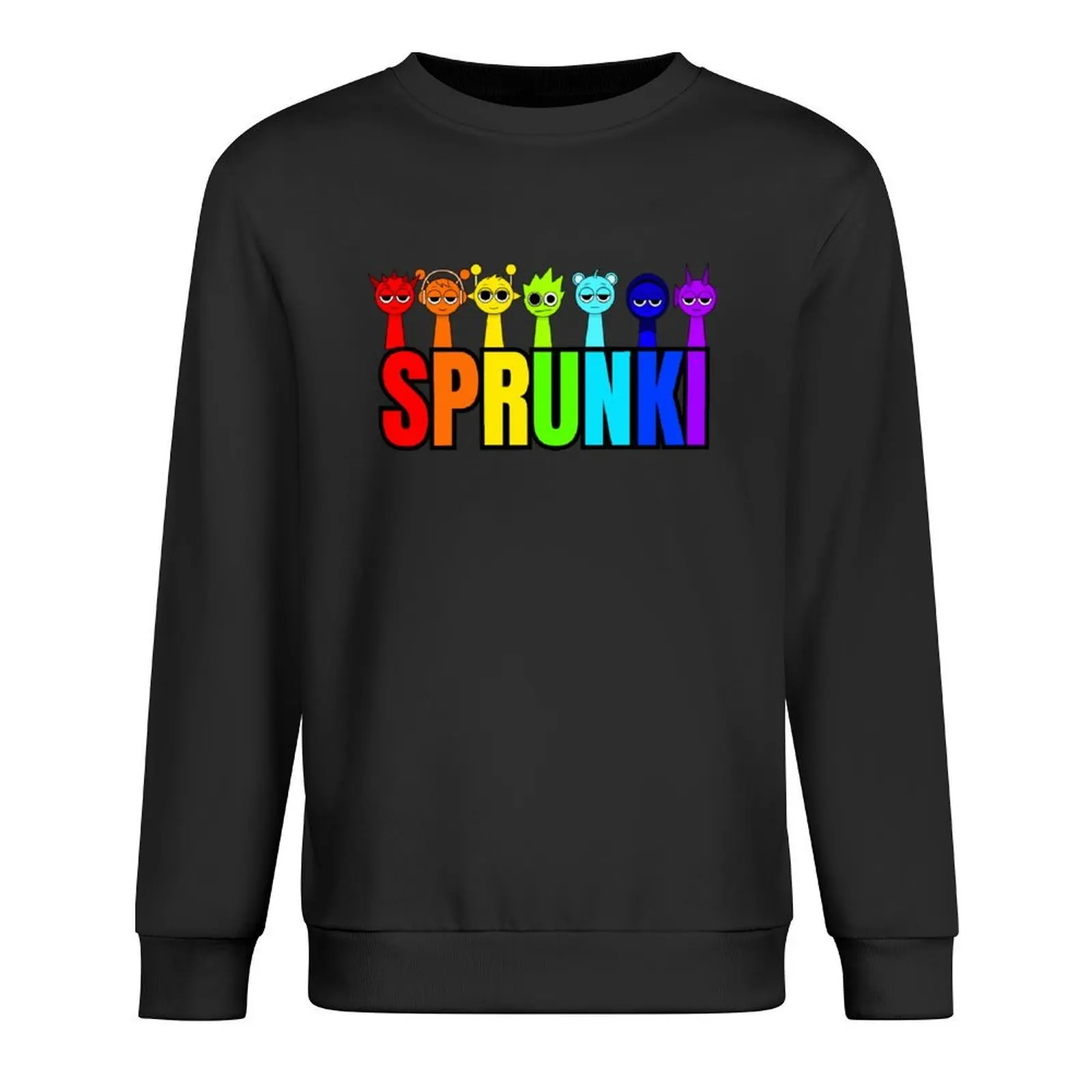

Colorful Sprunki in line Pullover graphic t shirts men mens clothes mens designer clothes hoody
