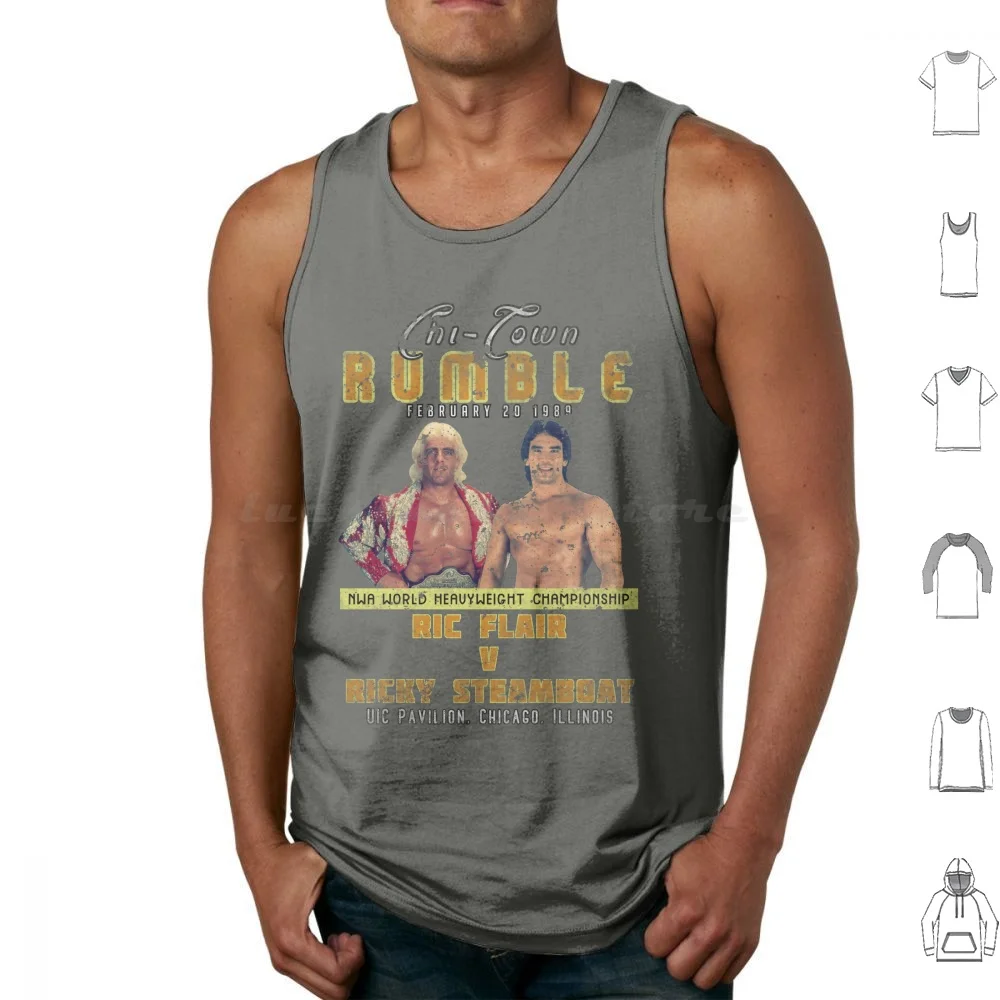 Chi-Town Rumble Tank Tops Vest Sleeveless Wrestling Vintage Retro 80s Prowrestling