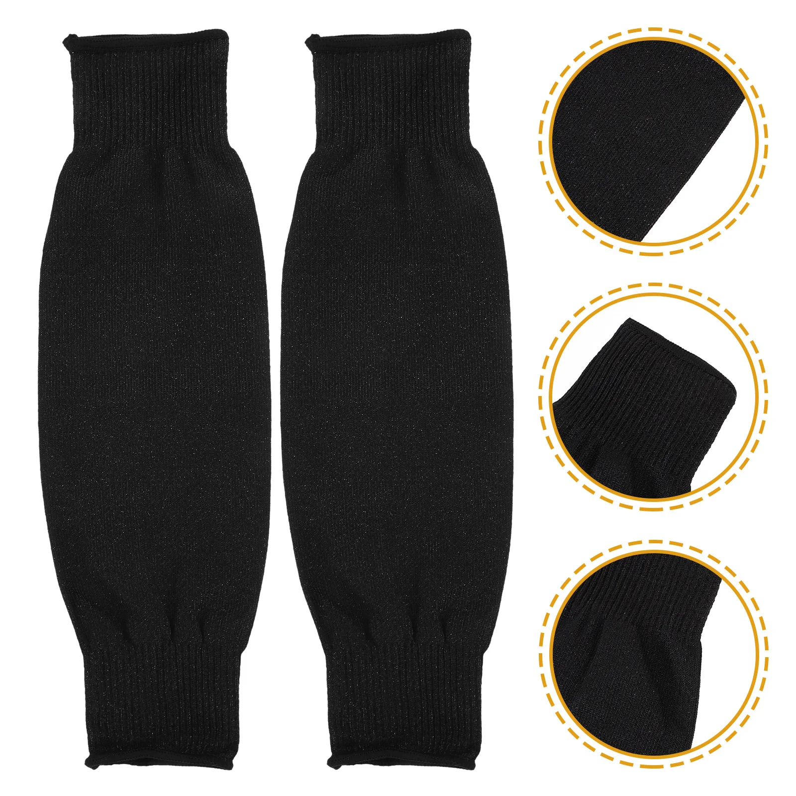 

2Pairs Cut Resistant Arm Sleeves Protective Arm Guards Men Women Outdoor Work Sports Running Golf Basketball Football