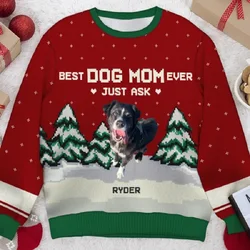 New 2024 Ugly Christmas Sweater Unisex Men Women  For Holidays Santa Elf Christmas Printed Novelty Autumn Winter Blouses Clothin