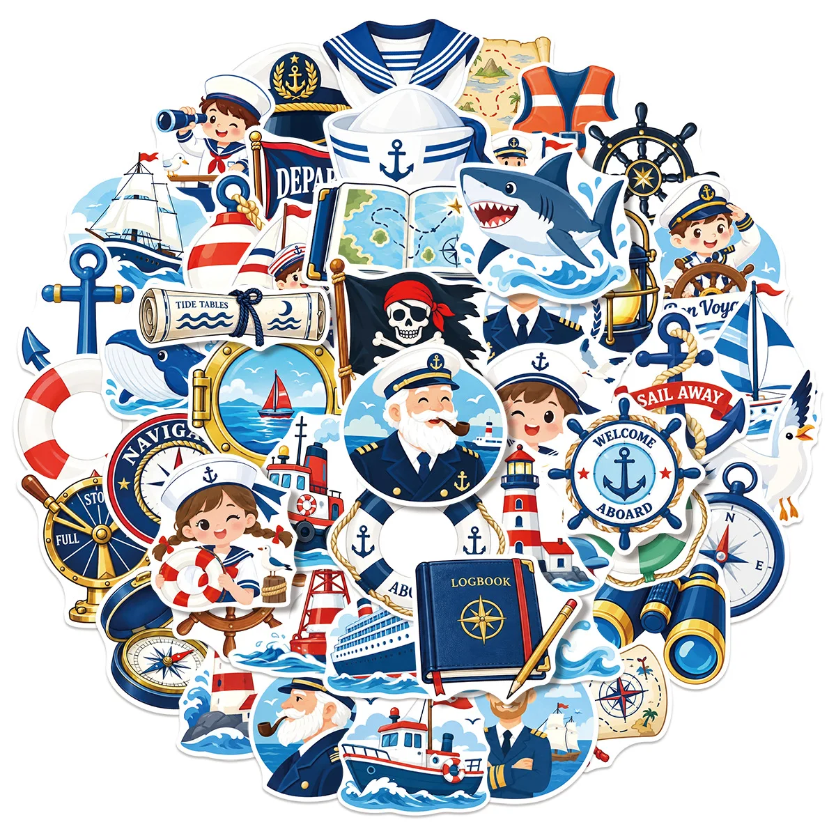 10/50PCS Navigator Element Style Stickers Creativity Cartoon Graffiti Decoration DIY Notebook Suitcase Phone Guitar Toys Decals