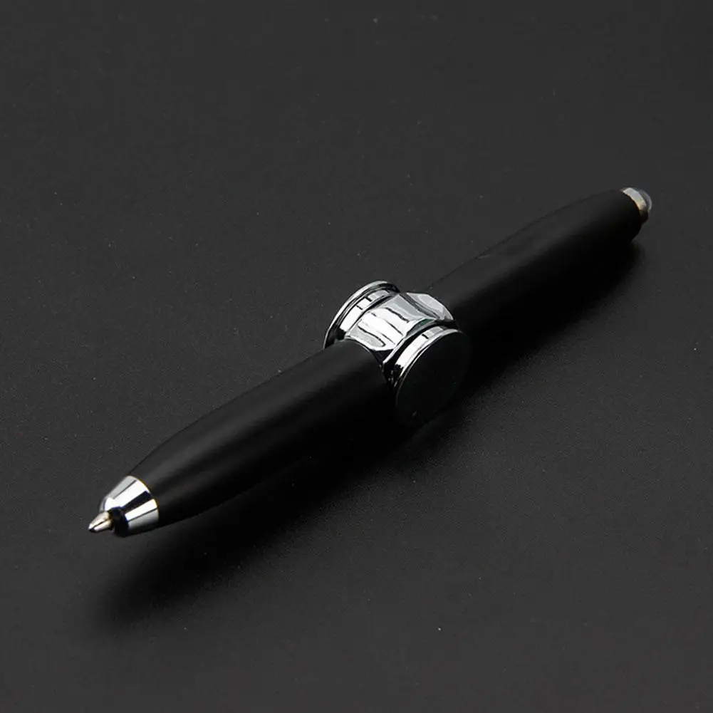 Imagem -03 - Fidget Spinner Pressão Caneta Esferográfica Twirling Led Rotating Pen Papelaria Presente Estudante
