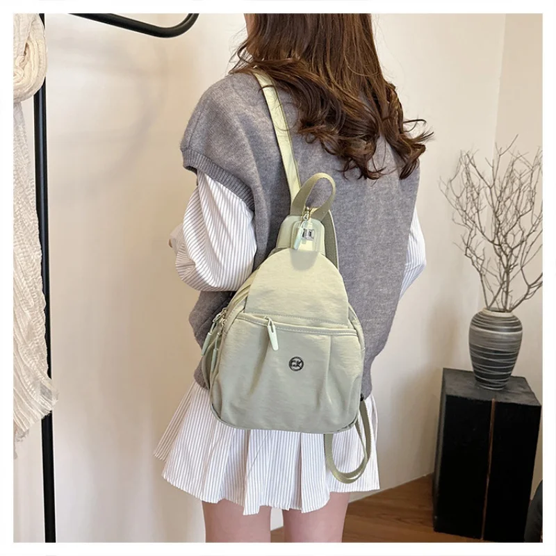 Travel backpack for women 2025 new chest bag, lightweight commuting crossbody bag, dual-use bag, sports hiking backpack