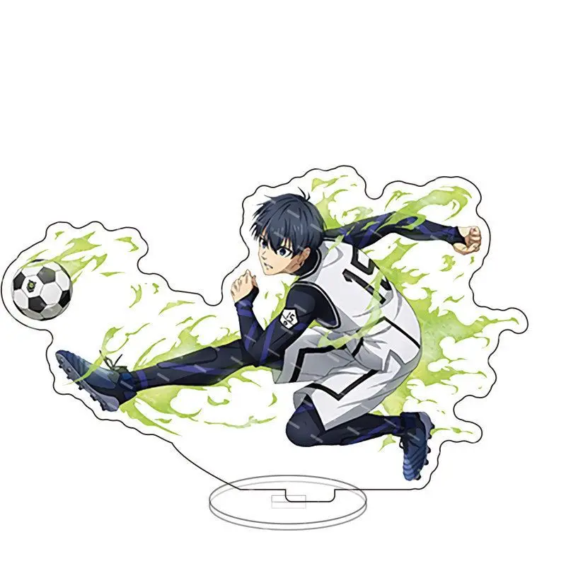 علامة "القفل الأزرق للسجن"، Seishiro، Reiyo Gokage، Kiyoshi، Rinko Itoshi 'حلي أكريليك علامة واقفة