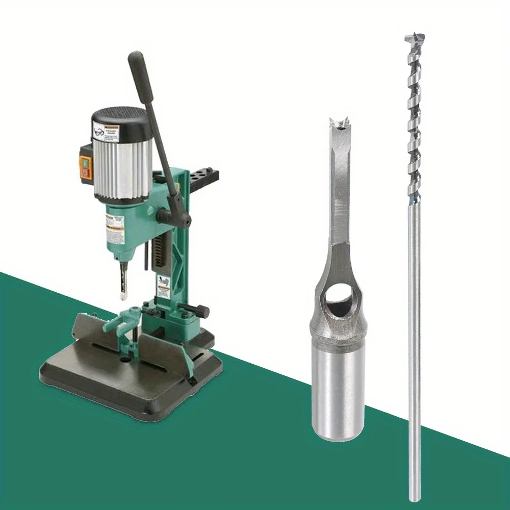 7 pièces travail du bois trou carré Tenon Bits trou scie Tenon Bits ciseau Bits torsion Bits ensemble