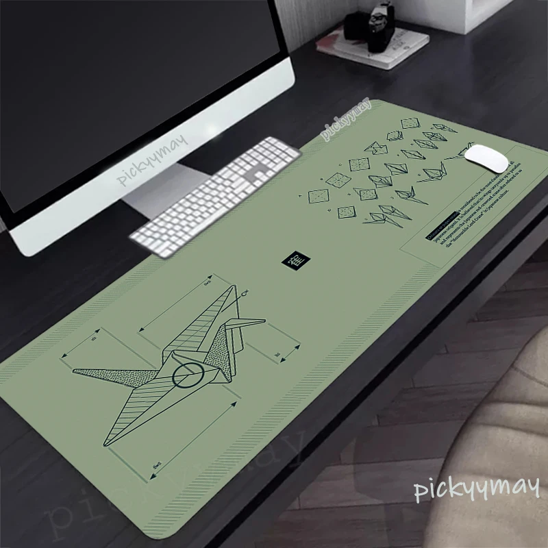 

Mouse Pads Paper Crane XXL Lock Edge Mousepads Large Gaming Mousepad Keyboard Mats Mouse Mat PC Gamer Desk Pad For Gift