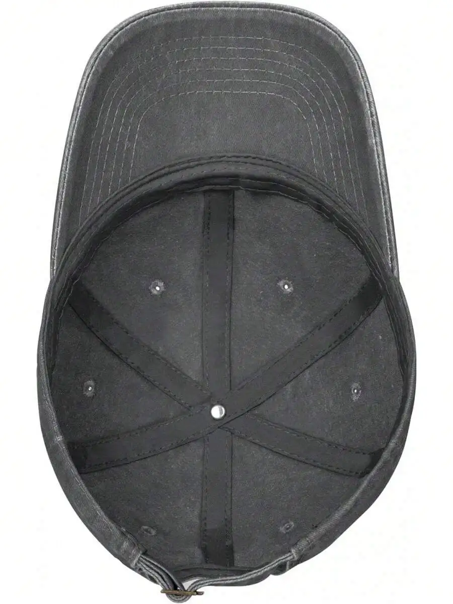 

Washed Cotton Unisex Dad Hat Vintage Distressed Baseball Cap Adjustable Strap