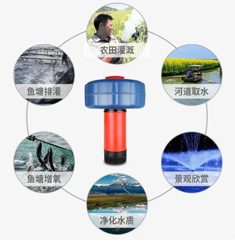750W 220V Stainless Steel Floating Pond Aerator Electric Fish Shrimp Farm Aquaculture Oxygenator Oxygen Supply System