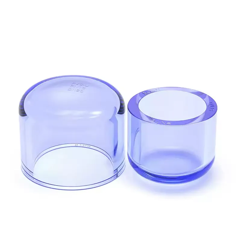 

1~10pcs Transparent UPVC Pipe End Cap Connector Water Pipe Plug Tube End Cap for Garden Irrigation Accessories Adapter 20~90mm