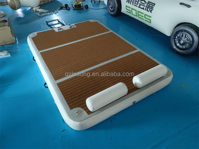 

Good Quality Inflatable Yacht Floating Swim Water Platform Pontoon Dock For Fishing Yoga Swim With Factory Price