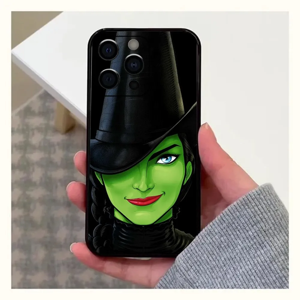 W-Wicked Musical Broadway Drama Phone Case For Apple iPhone 15,14,13,12,11,Pro,X,XS,Max,XR,Plus,Mini Soft Black Cover