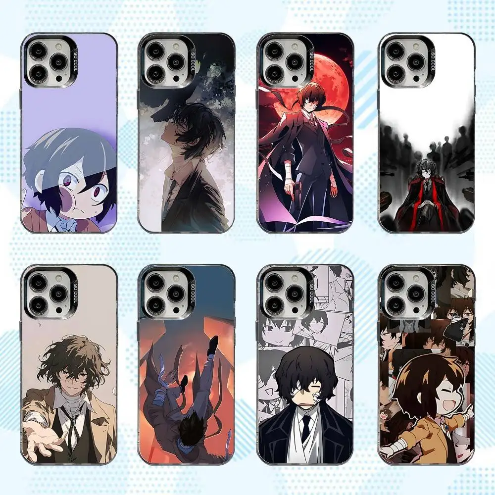 

D-Dazai Anime Osamu Phone Case For iPhone 16,15,14,13,12,11,Mini,Pro,SE,MAX White Matte Shockproof Cover
