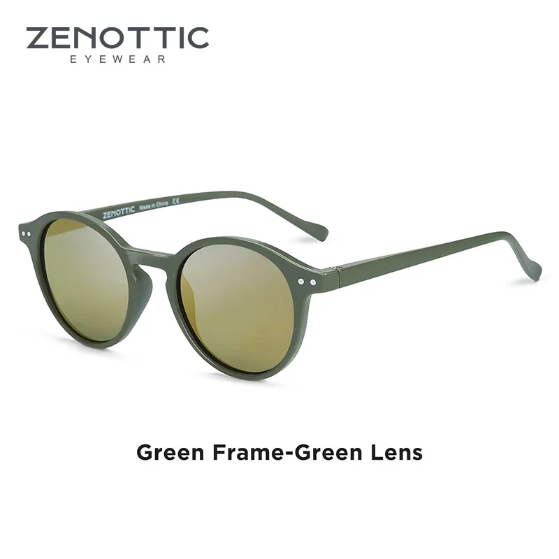 ZENOTTIC Retro Polarisierte Sonnenbrille 2023 2024 Männer Frauen Vintage Kleine Runde Rahmen Sonnenbrille Polarisierte Linse UV400 Brille Schatten 5