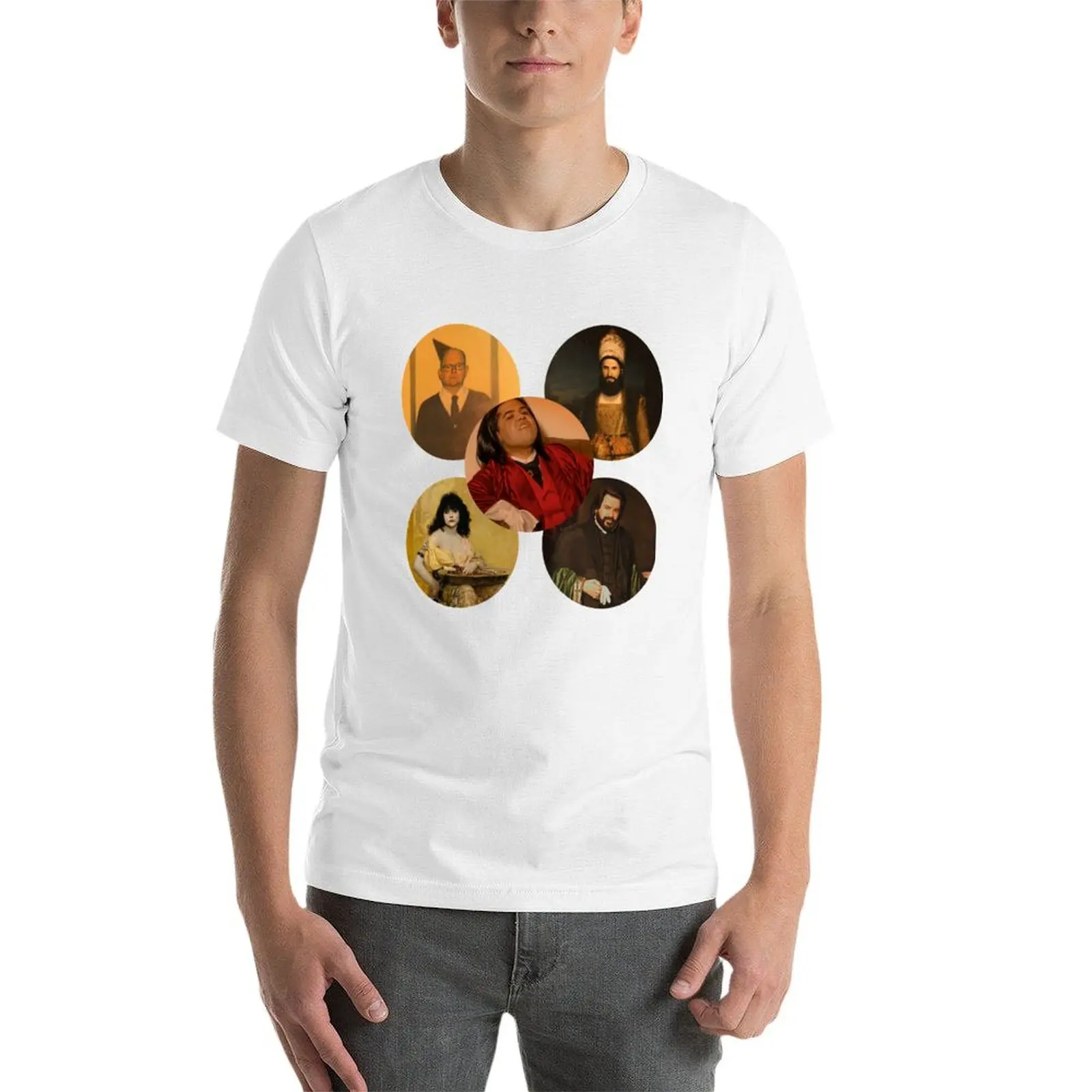 تي شيرت WWDITS Nadja، Nandor، Lazlo، colin robinson، Guillermo تي شيرت رجالي تي شيرت رجالي قطن تي شيرت