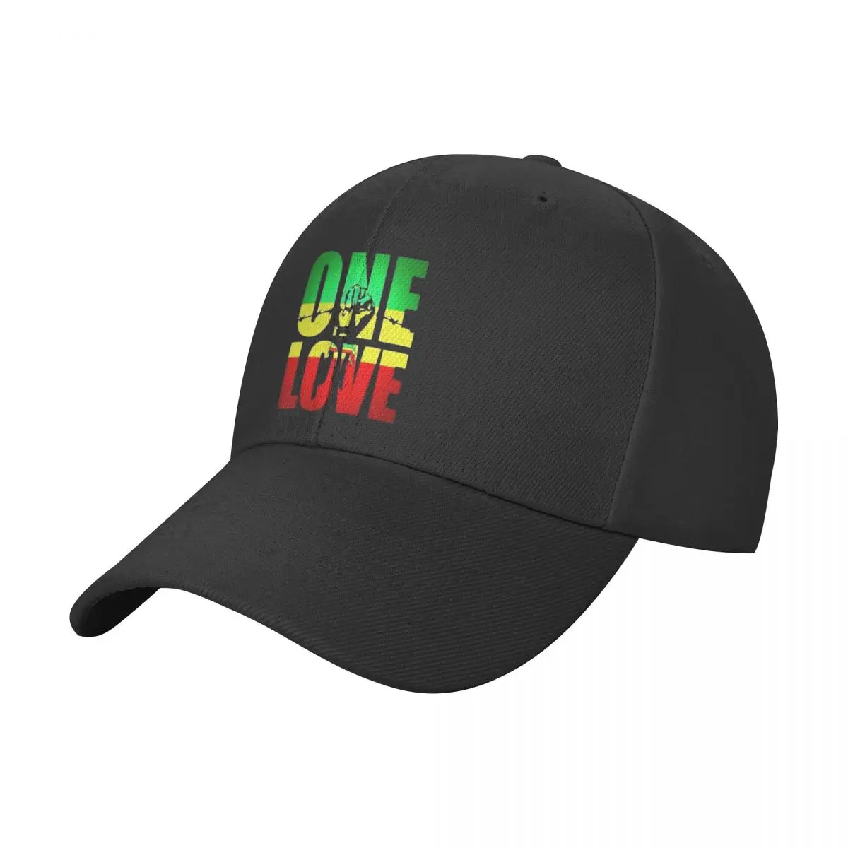Vintage Style Arts Bob Marley One Love Baseball Cap Adult Hip-Hop Sun Hats Breathable Polyester Sun Hats Washable Caps