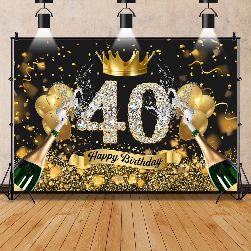 ستارة زرقاء وردية ولي العهد 20 30 40th الكبار حفلة عيد ميلاد ملصق استحمام الطفل صورة خلفية التصوير خلفية