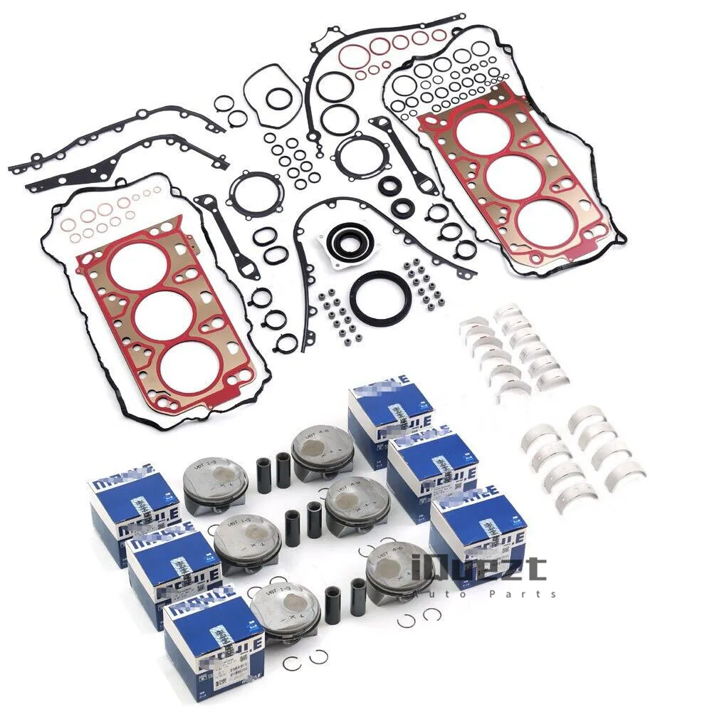 Engine Overhaul Rebuild Pistons Gaskets Kit for Porsche Macan Panamera S 3.0T V6 Turbocharged