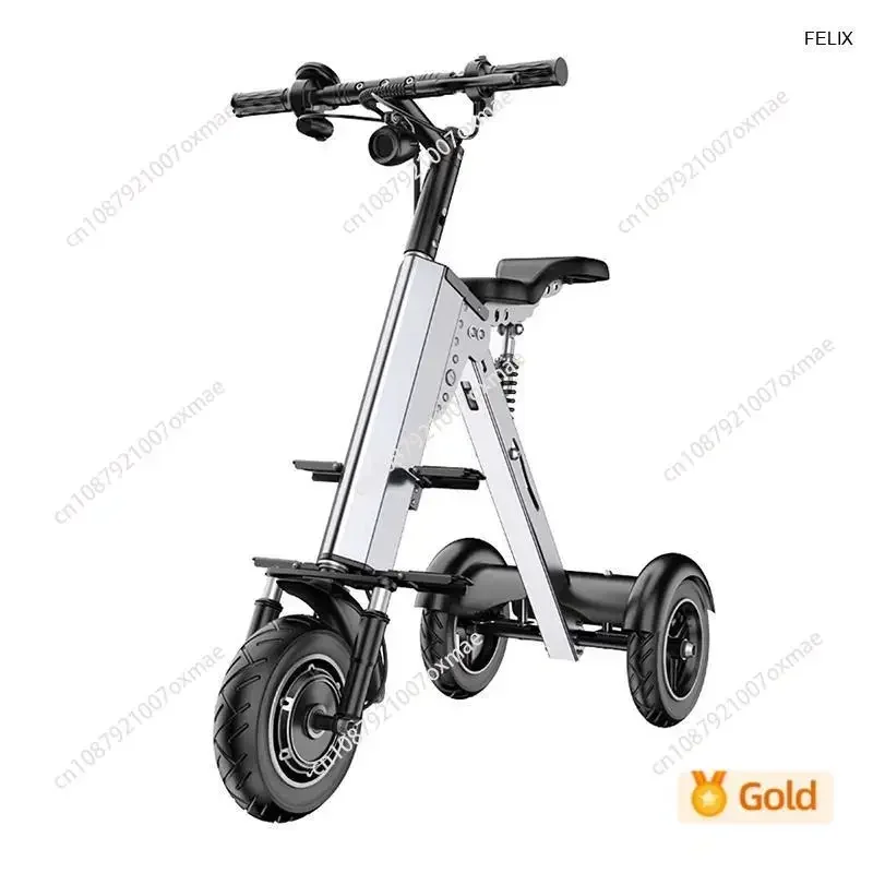 Stylish portable Mini three-wheeled children's Scooter 350W Lightweight folding electric scooter for parents and children,