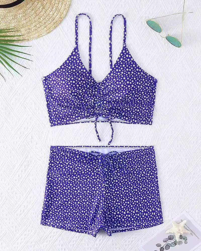 

Sexy High Waist Bikini Shorts 2026 Women Swimsuit Two Pieces Swimwear Female Bikinis Set Floral Bathing Suits Brazilian Biquini