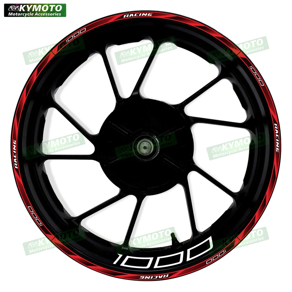 For Z1000 Z 1000 motorcycle accessories 17 inch front and rear wheel decals fairing hub modified reflective sticker decoration