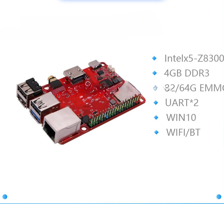 New ROCK PI X B MODELB Win10 Atom  for x5-Z8300 board