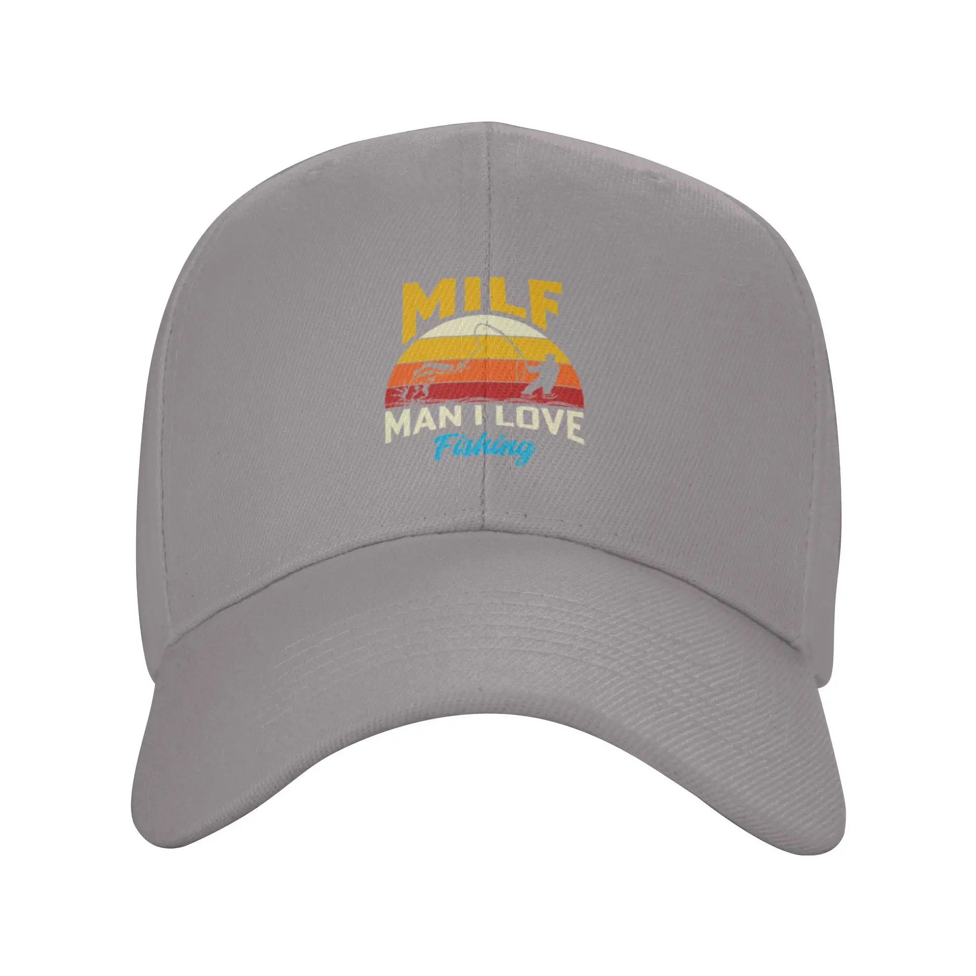Hot Sale MILF   Man I Love Fishing Baseball Cap  Streetwear Caps Women  Morning Exercise Caps Women