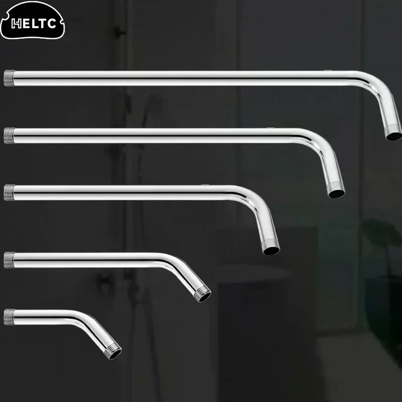 1PC Wall Shower Arm Rust Proof Shower Head Extension Pipe Stainless Steel Arm Bracket Bathroom Home Accessories