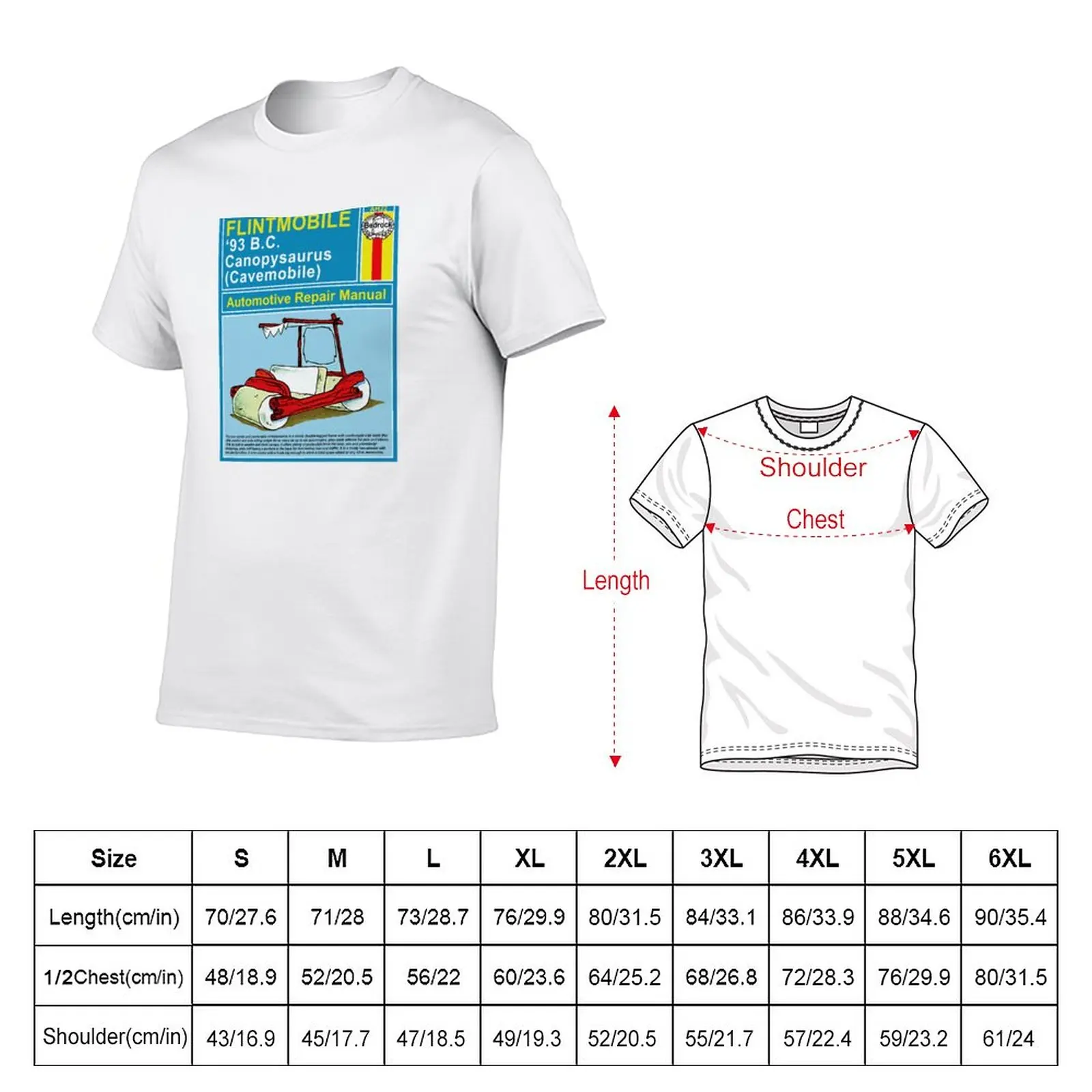 New Flintmobile Auto Repair Manual T-Shirt custom t shirts plus size t shirts anime clothes graphic t shirt mens tall shirts