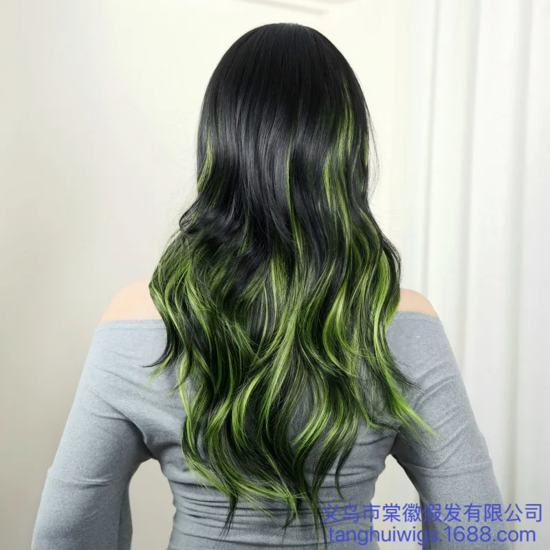 

Женский длинный парик, полностью закрывающий голову, популярный в интернете, для косплея, реалистичная имитация человеческих волос, с мелированием в оттенках лисьего меха.