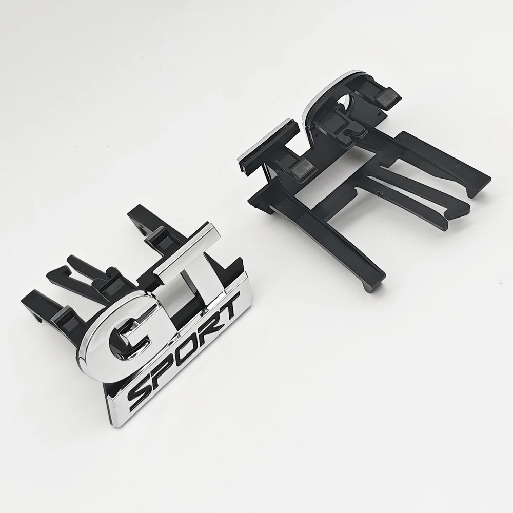 3D ABS Logo GT Sport Emblem Car Front Grille Badge Sticker For Volkswagen VW Polo Golf 5 6 MK5 Passat B5 Touran Bora Accessories