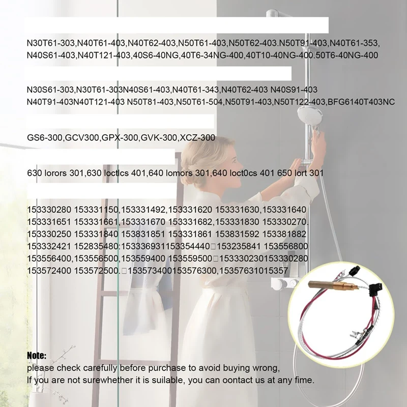 อัพเกรด Thermopile สําหรับชิ้นส่วนอะไหล่เครื่องทําน้ําอุ่น Minivolt Thermopile Kit สําหรับ Whirlpool Reliance Kenmore