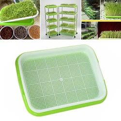 1pc Planting Trays Microgreens 2Layer Hydroponic System Tray Plant Grow Box Gardening Sowing Tray Tool Sprouting Tray White Mesh