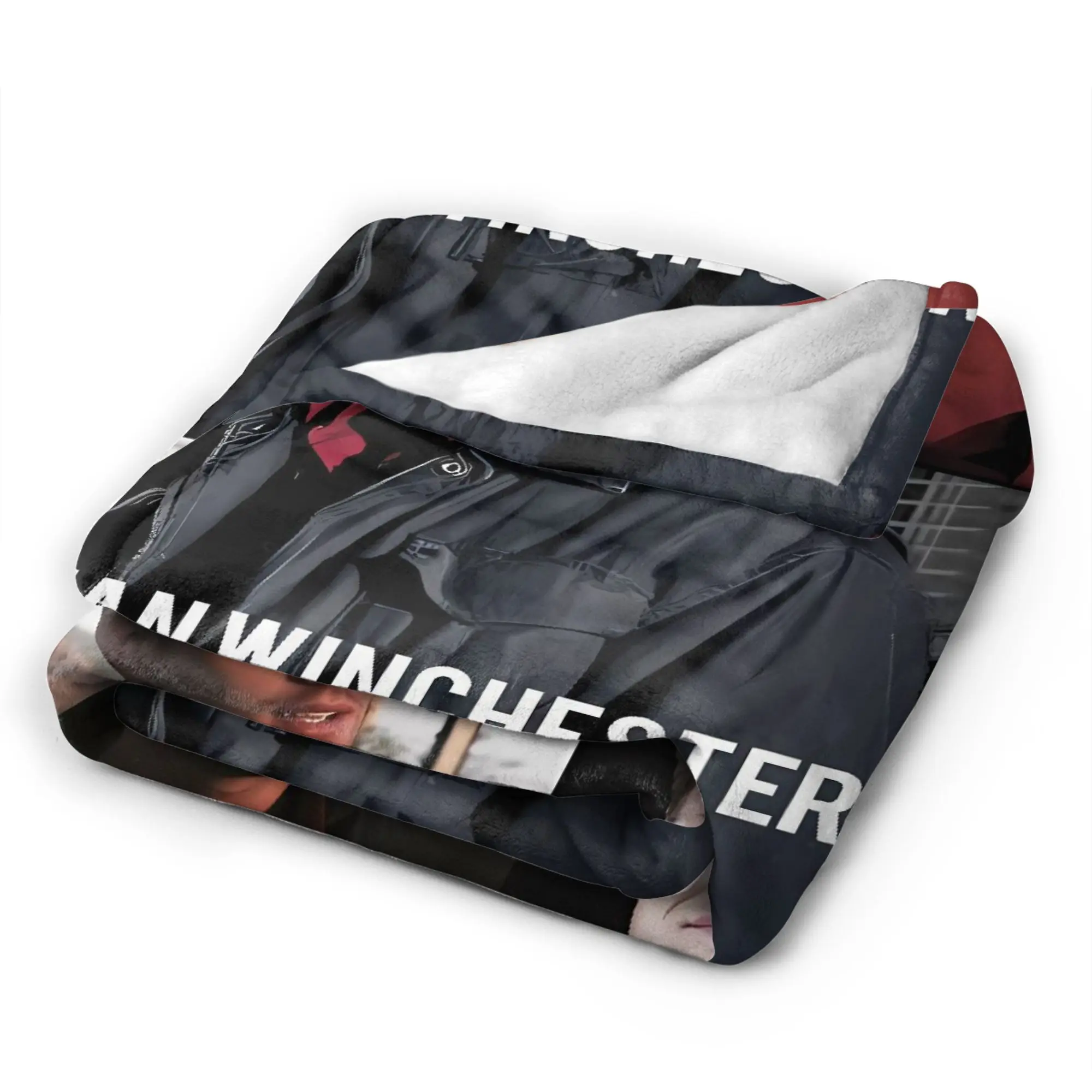 Jensen Ackles Flannel Blanket Winter Dean Winchester  Super Warm Throw Blanket for Children Couch Bed Novelty Bedspread