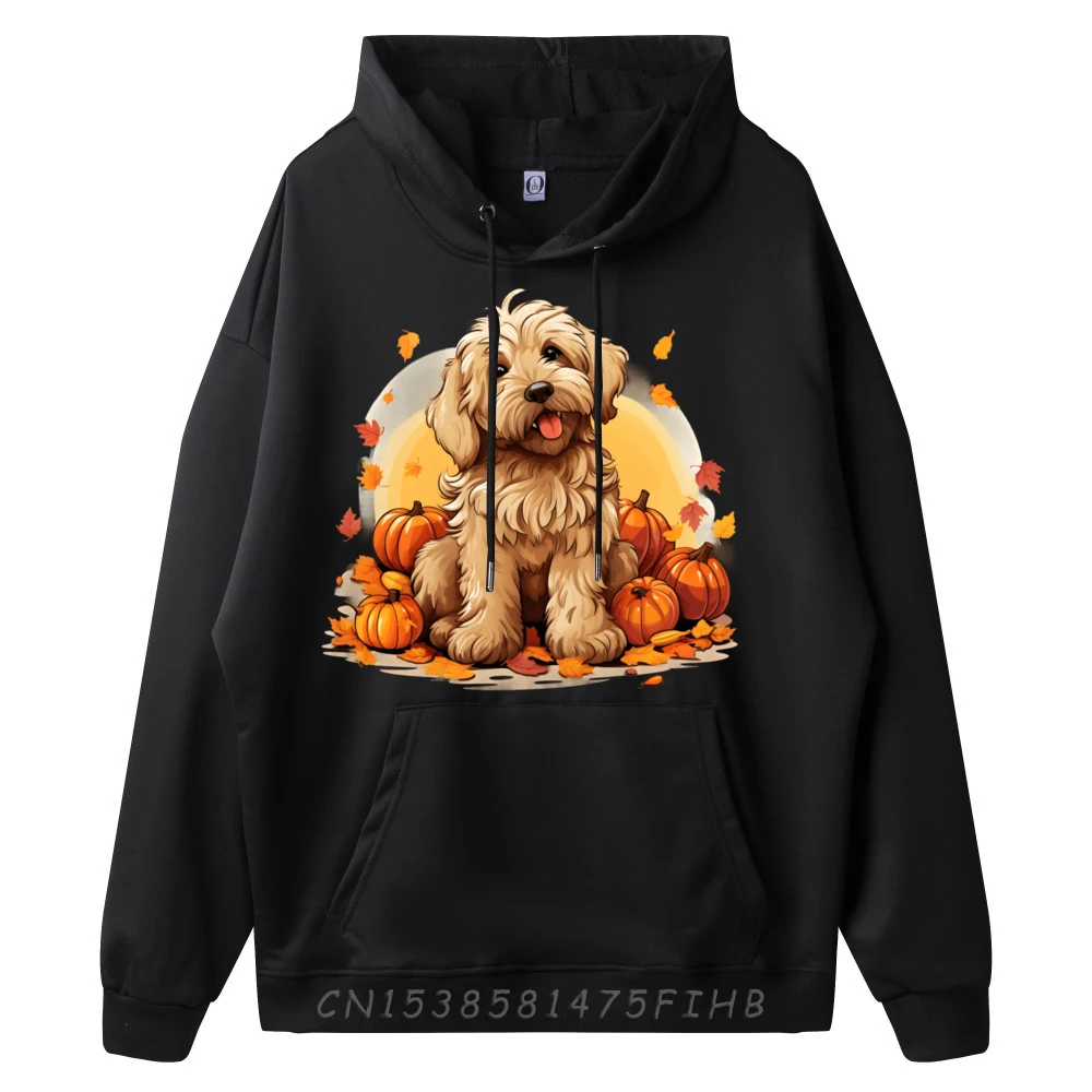 Goldendoodle Halloween Cute And Spooky Doodle Dog Mens Clothing 2024 Mens Hoodie Creative Man Sweatshirts