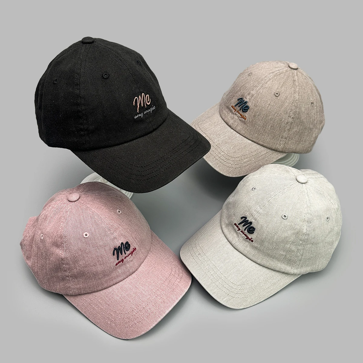 

Simple Street Embroidered 3D me Letters Baseball Hats New Men Women Sunshade Retro Versatile Casual Fashion Outdoor Peaked Caps