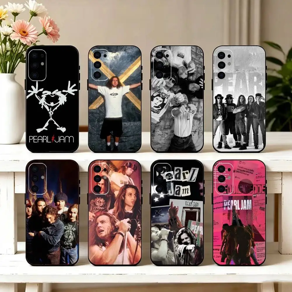 Band Pearl Jam Fashion Phone Case Black Silicone Soft For Samsung S25,S24,S21,S22,S23,S30,Ultra,S20,Plus,Fe,Lite