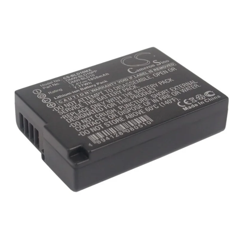 

Li-ion Camera Battery for Panasonic, 7.4V, 1050mAh, Compatible Models: Lumix DMC-G3, Lumix DMC-G3KBODY,