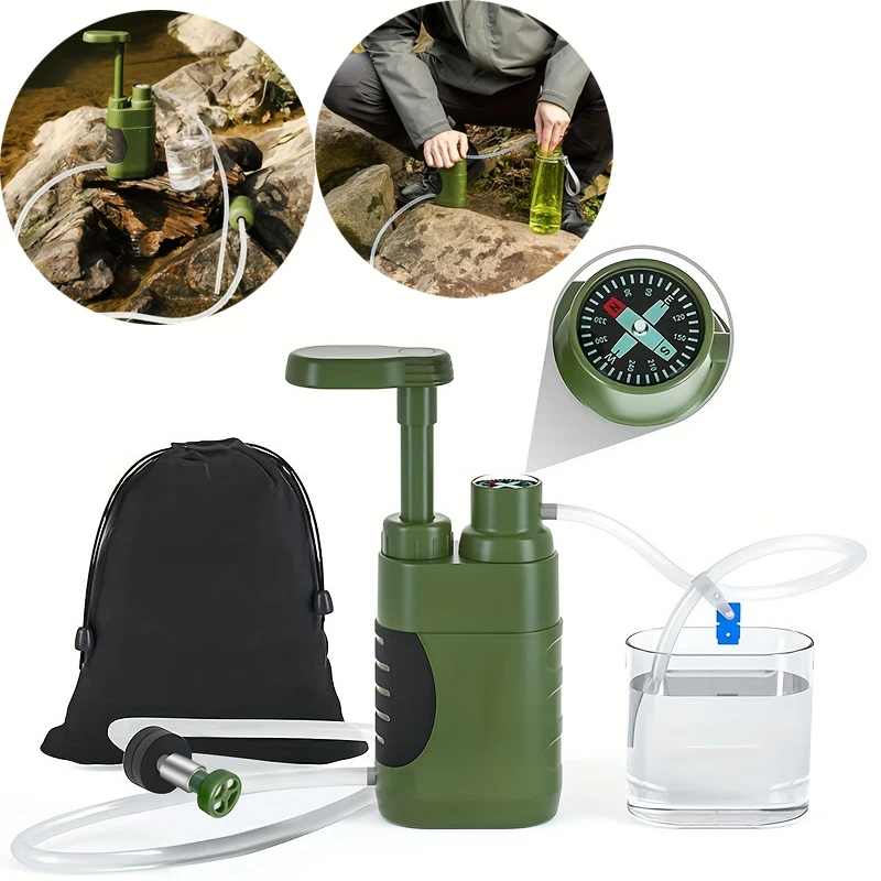 

Очиститель воды для кемпинга на открытом воздухе, водяной насос, система фильтрации, фильтр для воды для кемпинга, аварийные принадлежности