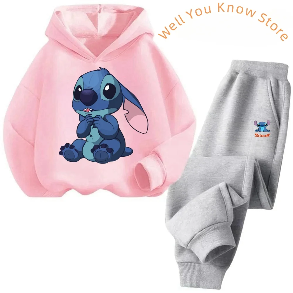 

Children's Clothing Stitch Hoodie Set Boys Girls Casual Long-sleeved Sweatshirts Tops2-13 Years Old Kids Casual Trucksuit