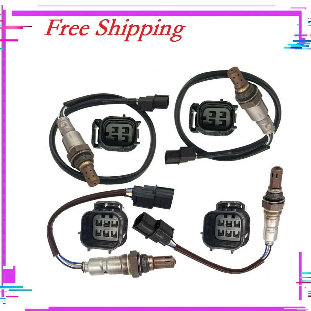 4pcs Oxygen Sensor Upstream+Downstream For Honda Accord Odyssey Pilot Acura TL TSX 3.5L 2008-2013 MDX 3.7L 234-5098 234-4461